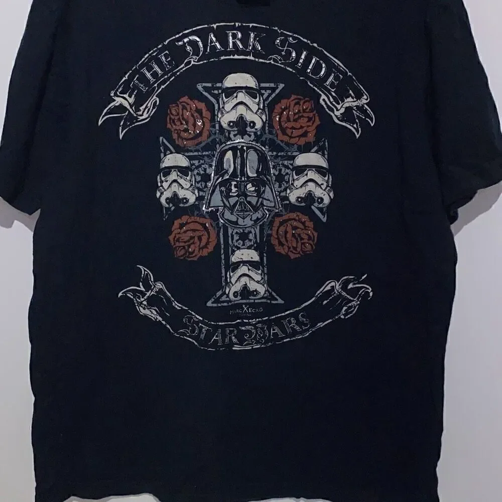 Marc Ecko Cut & Sew Men's Black The Dark Side Star Wars T-Shirt‎ Size XL